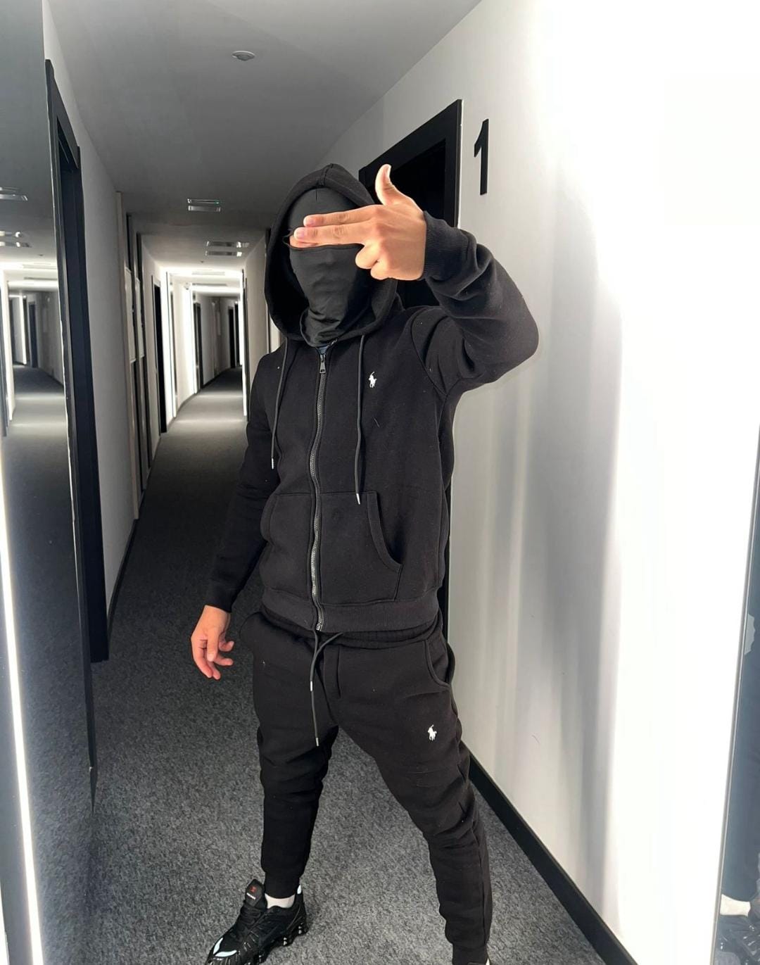 Conjunto polo RL Black