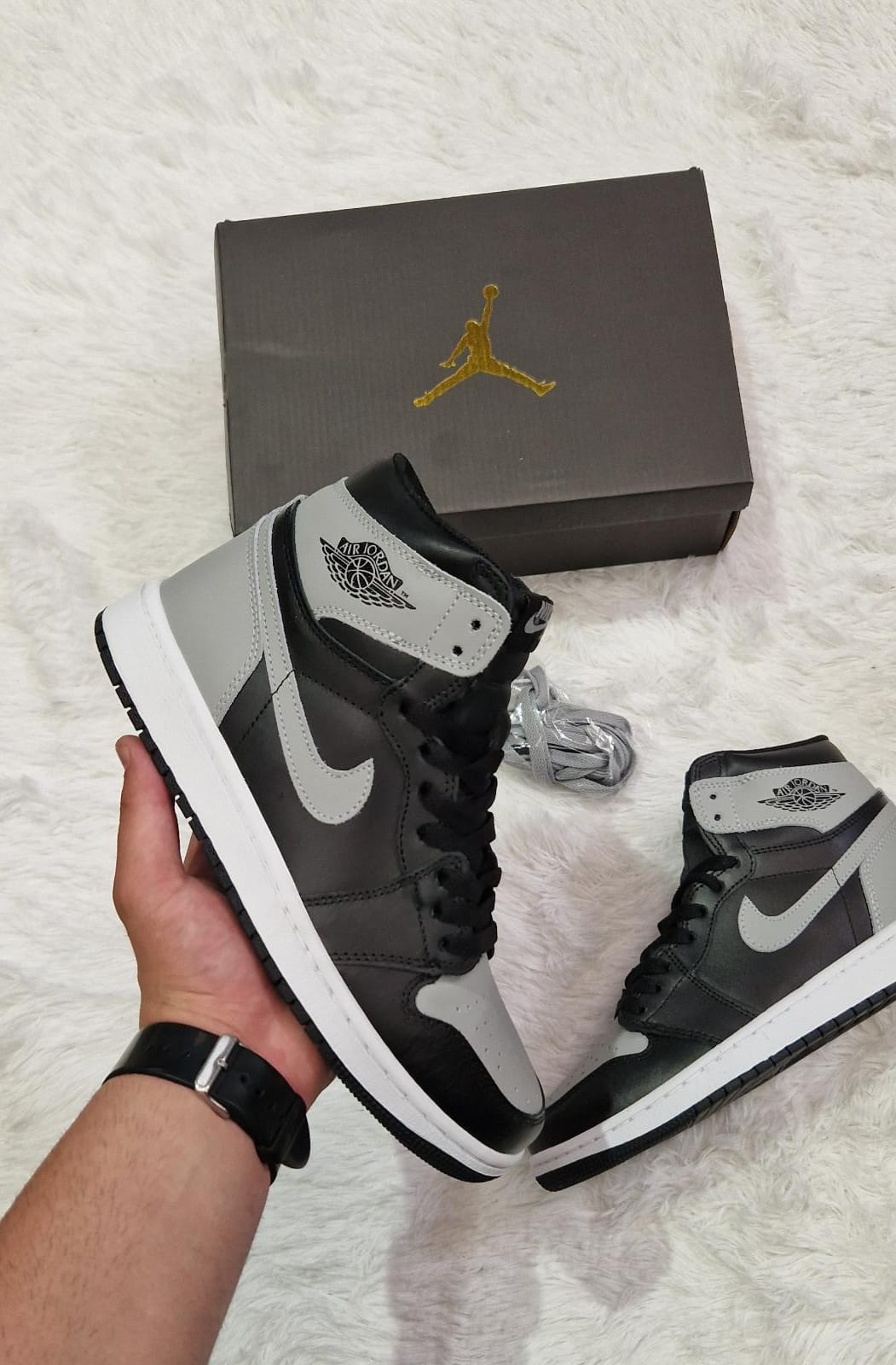 AJ1 "Black and Gray"